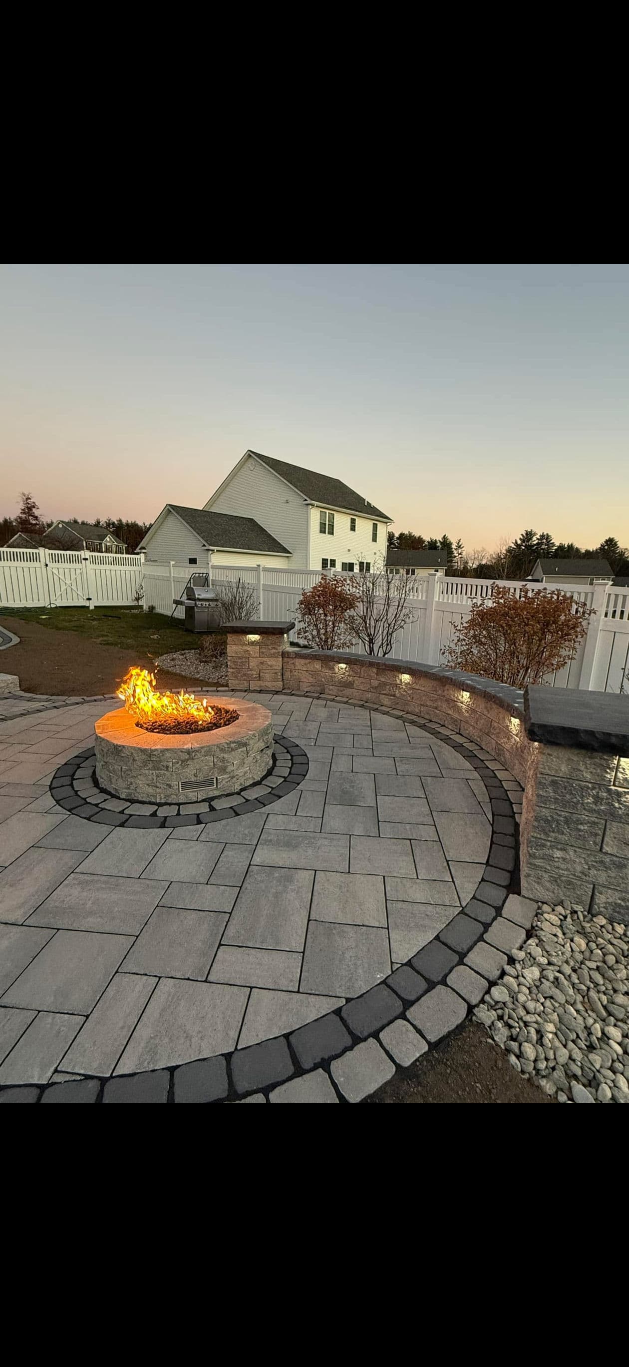 Project Paver Patio and Custom Fire Pit That Actually Gets Used image