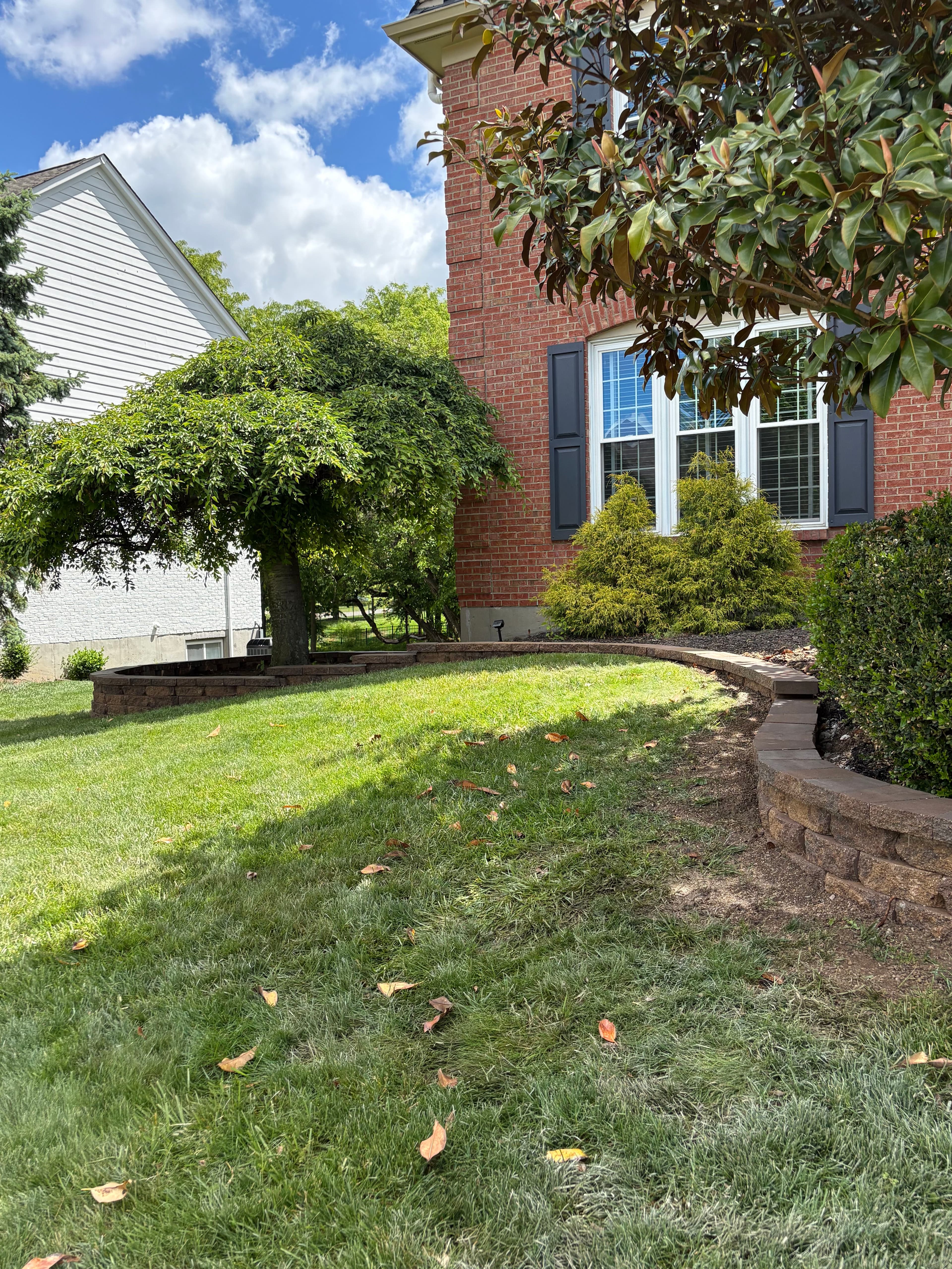 Project Front Yard Retaining Wall and Landscape Bed Upgrade in Mason image