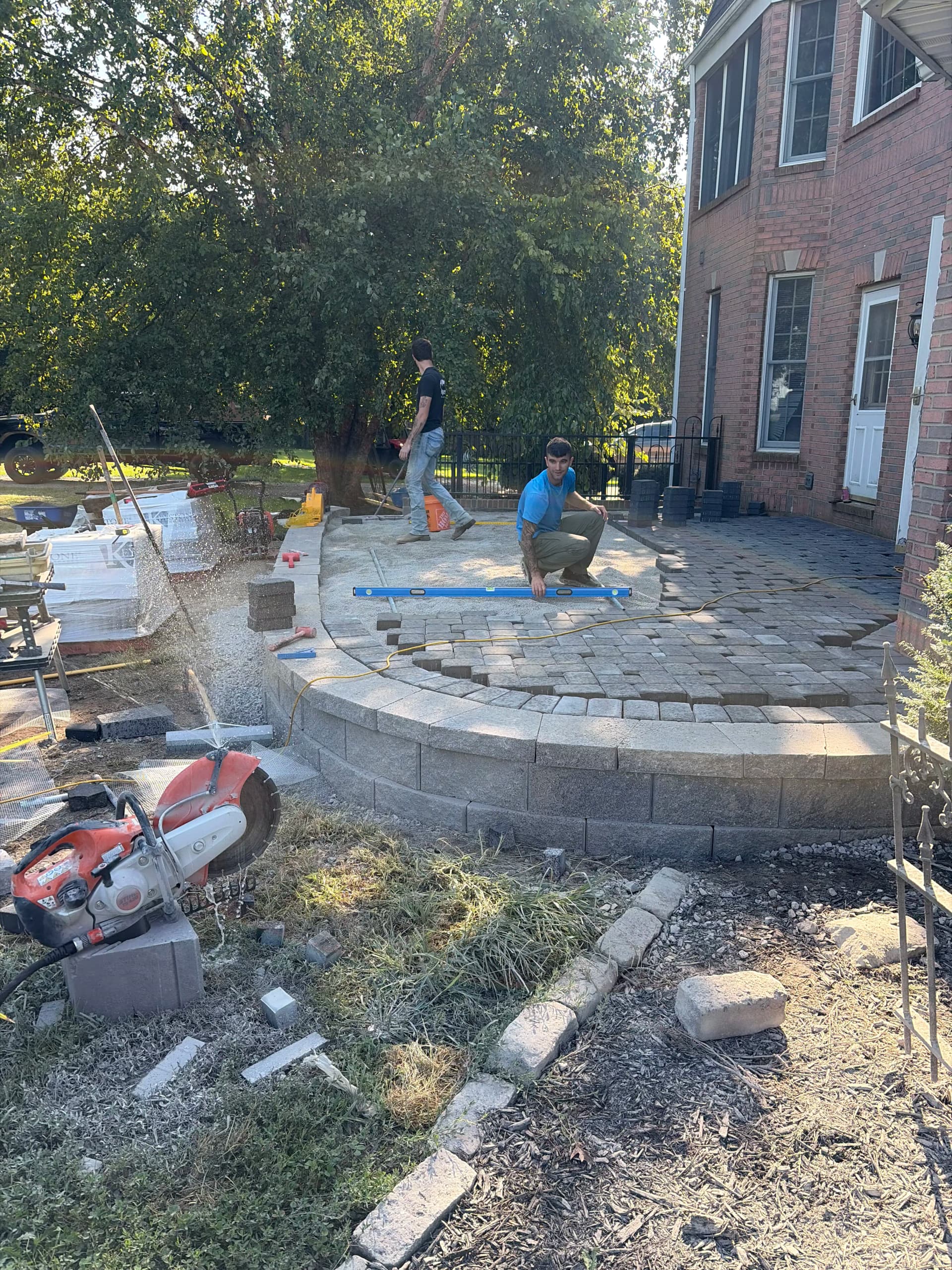 Paver Patio Installation in West Chester Ohio image