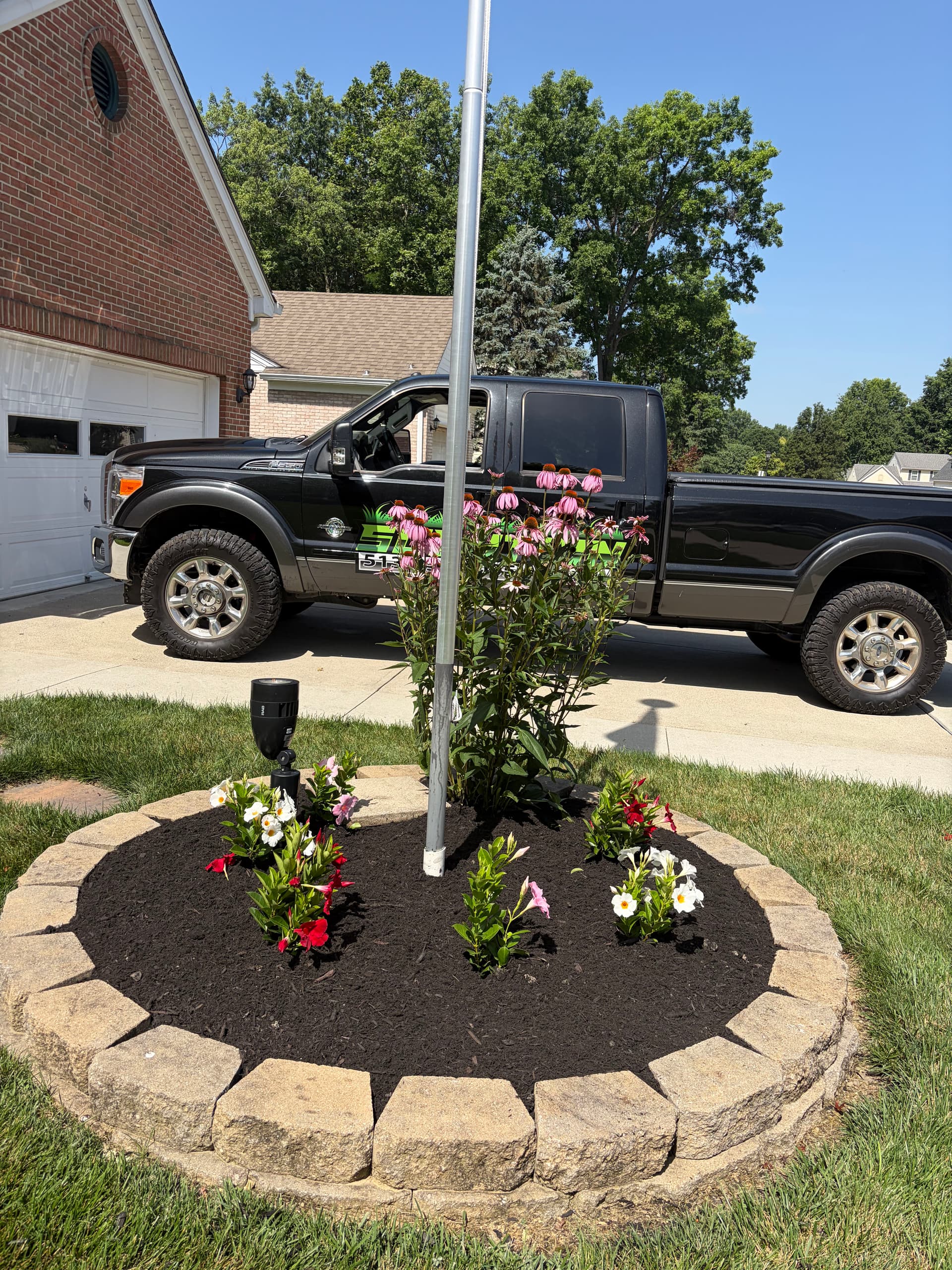 Gallery photos for Garden Bed Refresh with New Plants and Fresh Mulch: Image #1